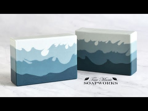 How to Make Pointy Layers Cold Process Soap (Technique Video #22)
