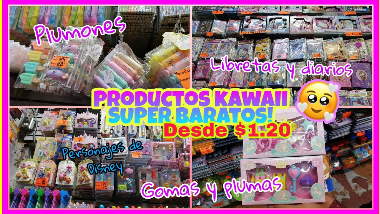 Productos de papeleria Kawaii Originales a precios ECÓNOMICOS - YouTube
