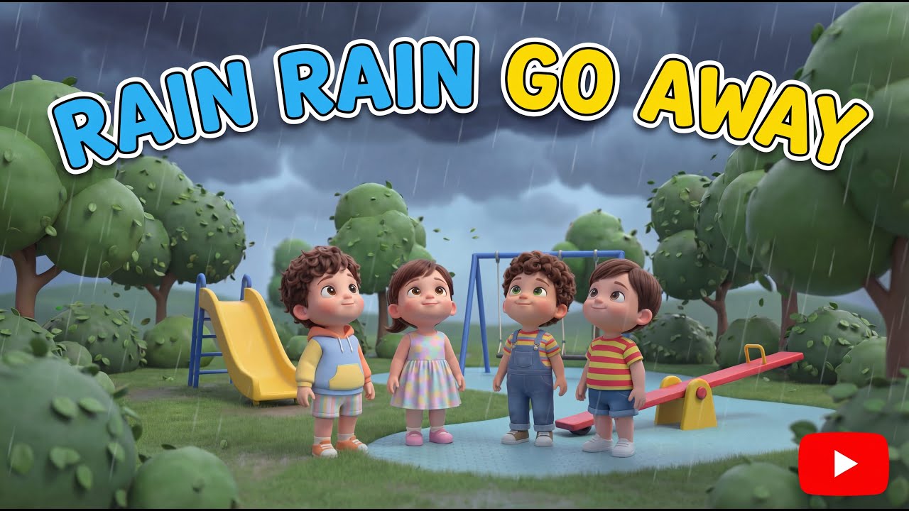 Rain Rain Go Away 🌧️| Nursery Rhyme for Kids | Popular Nursery Rhymes for Kids 