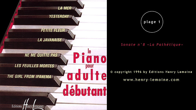 Piano pour adulte débutant