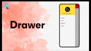 drawer | navigation drawer tutorial | header drawer in flutter | flutter tutorial | coding journey