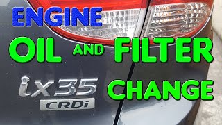 *Hyundai iX35 CRDi * OIL and FILTER CHANGE*