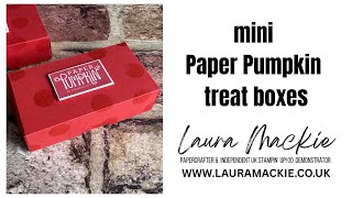 Mini Paper Pumpkin treat boxes