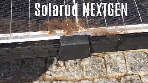 Solar Panel Water Drain | Solarud NEXTGEN Anti-clog design at work!