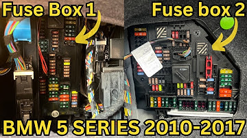 BMW 5 SERIES FUSE BOX LOCATION (2010-2017) - BMW F10 F11 FUSE BOX LOCATION & DIAGRAM