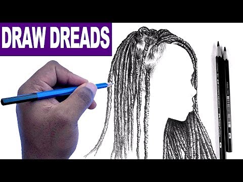 How To Draw : Dreads || Drawing Hair || Dreadlocks