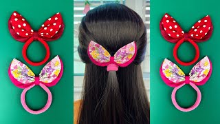 Easy Creative Idea. DIY Rabbit Ear Bow Scrunchies.