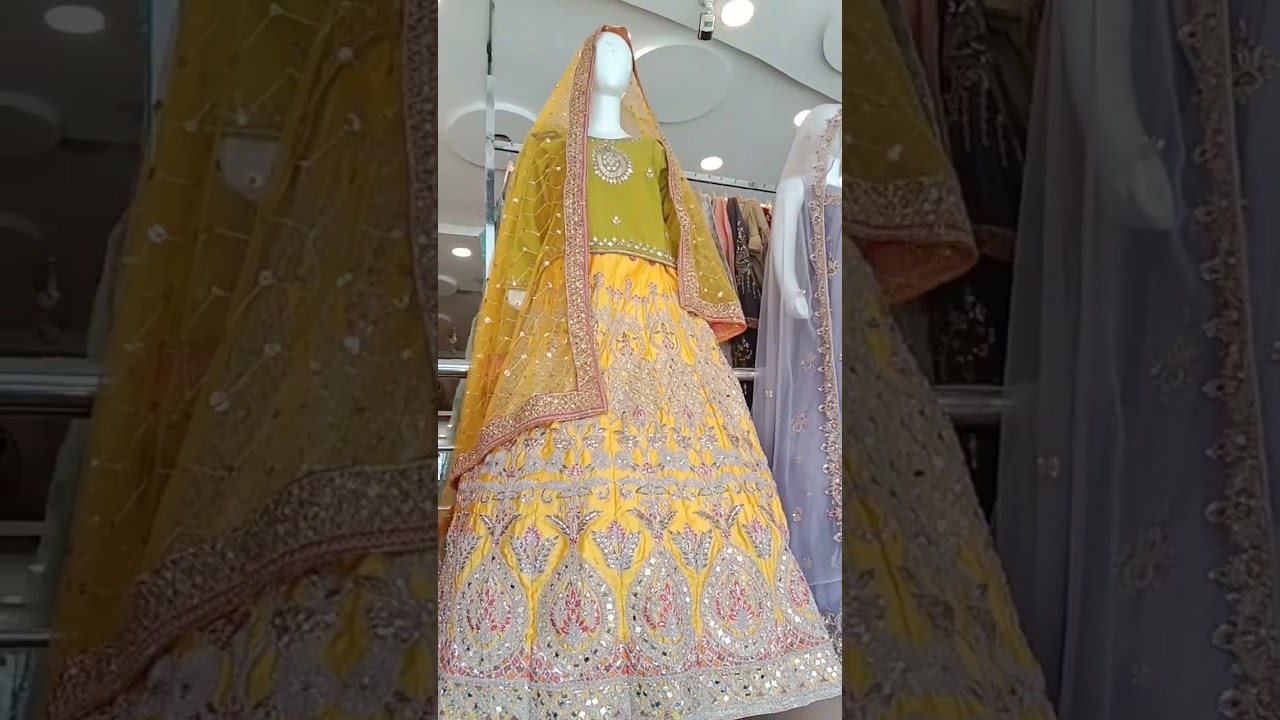 mehandi bridal lehenga Ben Sultan City road Sargodha 03211009976