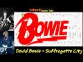 Suffragette City - David Bowie - Guitar + Bass TABS Lesson
