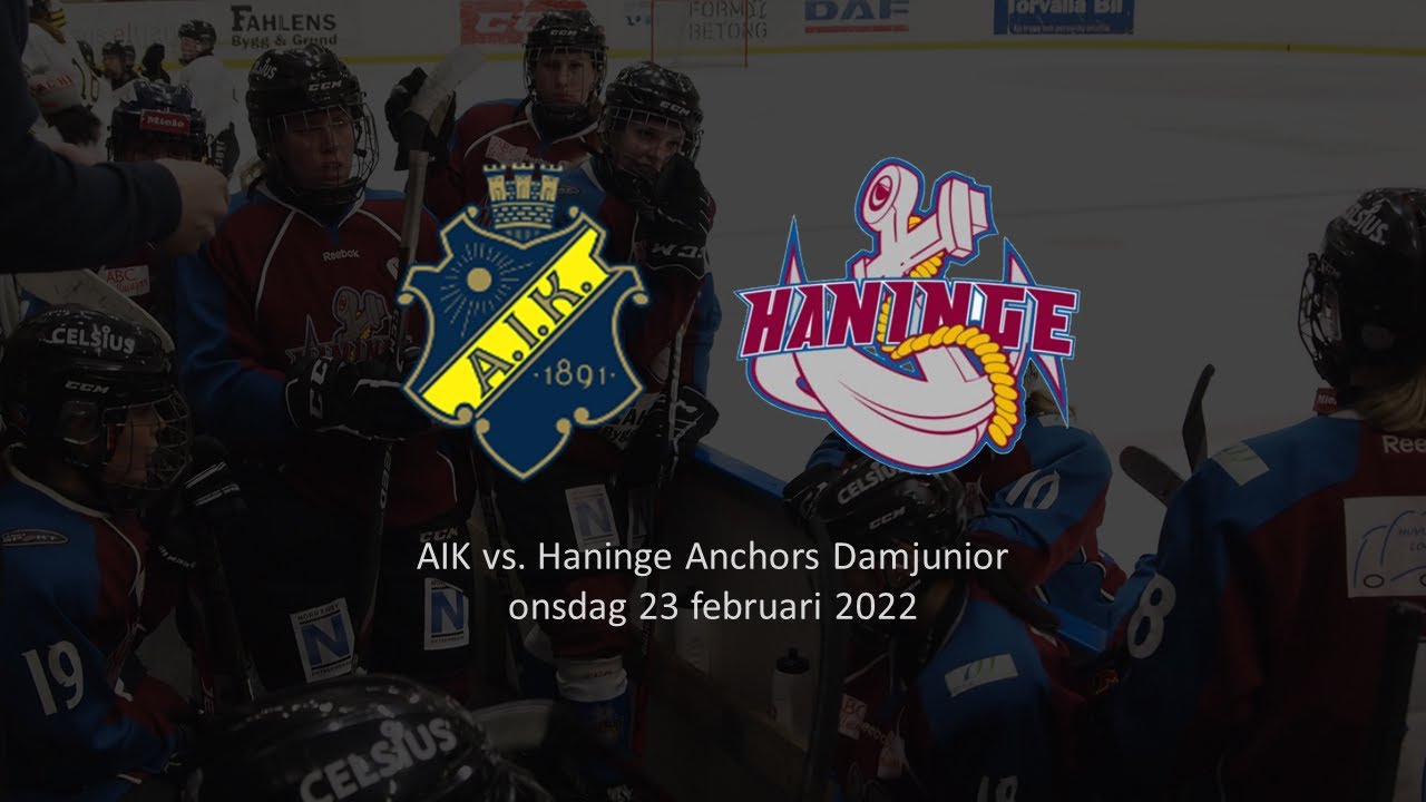 20220223; AIK Haninge Anchors damjunior YouTube