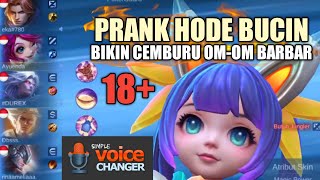 PRANK HODE MOBILE LEGEND - NYAMAR JADI BUCIN SAMPE BIKIN CEMBURU - VOICE CHANGER MOBILE LEGENDS