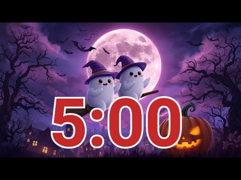 Quick Halloween Focus 👻 | 5-Minute Cute Ghost Timer for Classroom