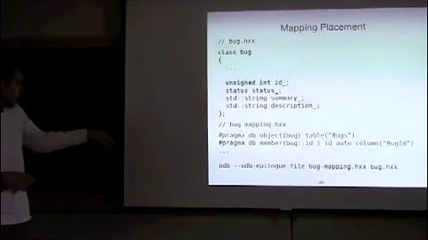 Object-relational mapping with ODB and Boost - Boris Kolpackov [ Boostcon 2011 ]