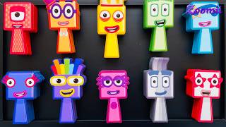 4:15 Minutes Satisfying with Full of 10 Big Rainbow Numberblocks Sprunki : NEW Numberblocks