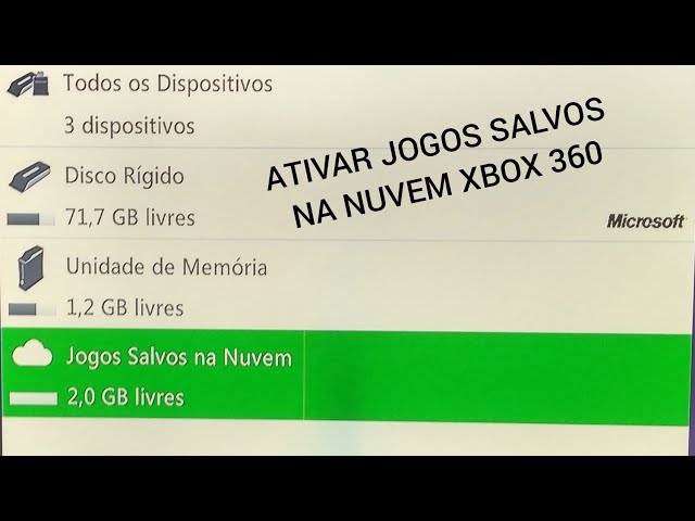 COMO ATIVAR A OPÇÃO JOGOS SALVOS NA NUVEM NO XBOX 360 SEM ERRO