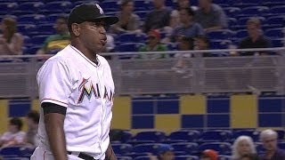 COL@MIA: Marmol debuts with scoreless frame