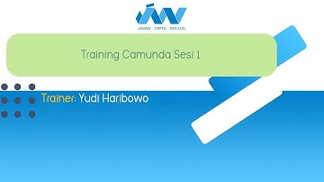 Training Camunda Sesi 1