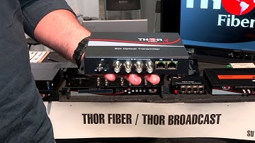 Thor Fiber 4 Channel SDI Optical TX/RX Kit