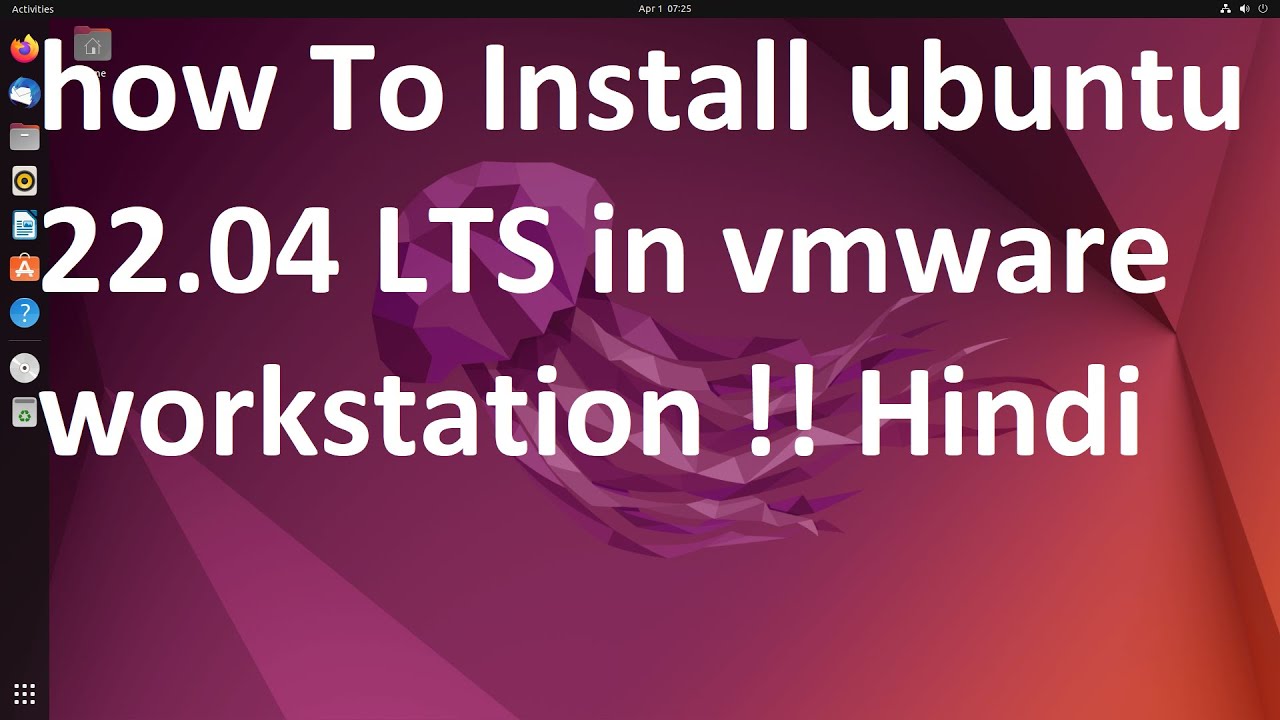how to install ubuntu 22.04 LTS in vmware workstation !! Hindi - YouTube
