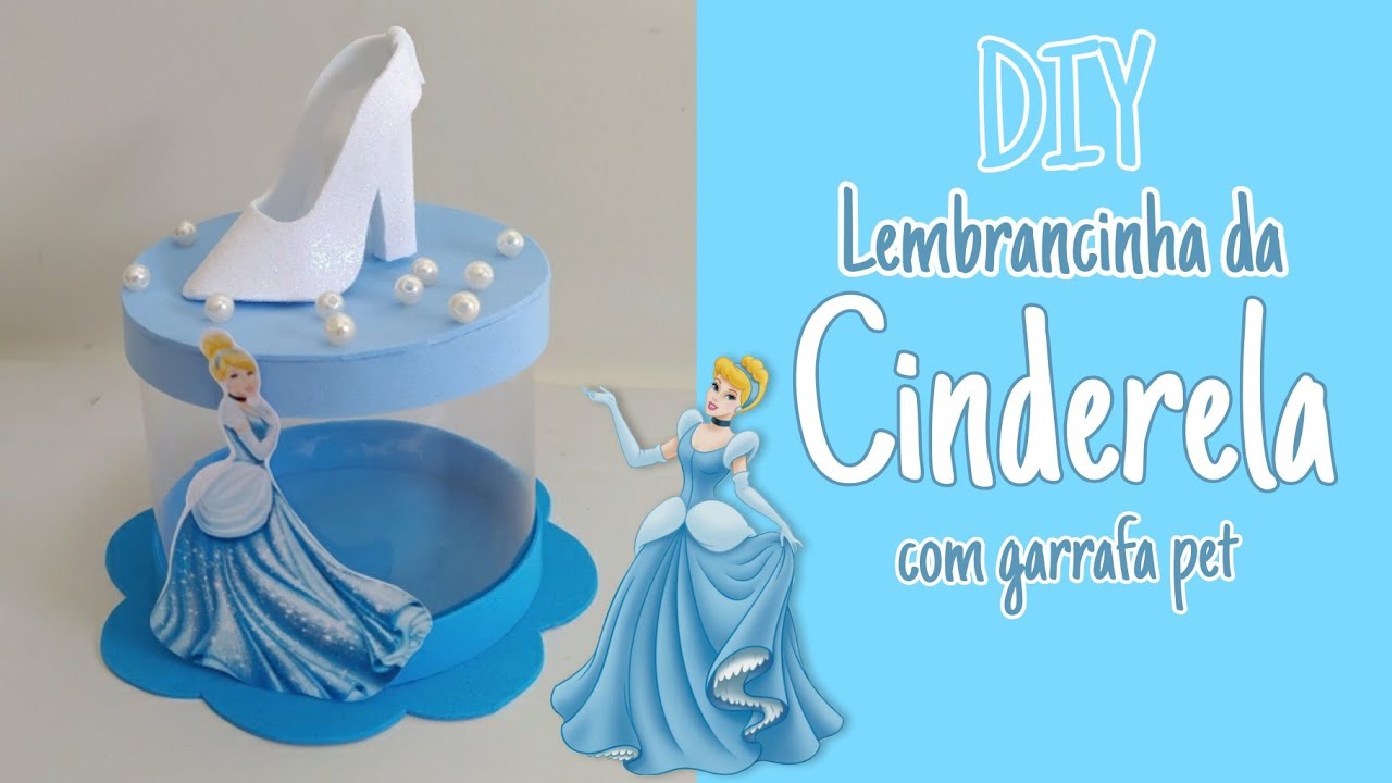 Diy lembrancinha no tema Cinderela feita com garrafa pet✂️ |DIY Sua Festa