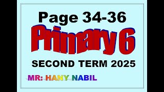 P6 SECOND TERM 34 36