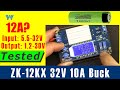 Full review of ZK-12KX 12A Digital LCD Display Buck Step Down with Lithium Charger