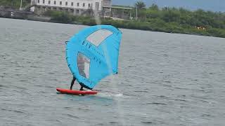 7knots 1560 foil 5m wing#大鵬灣 #風浪板 #wingfoiling