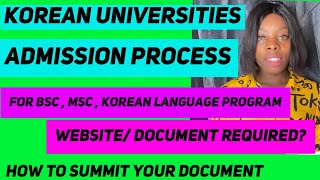 How to Apply for korean universities spring 2023 Admissions & scholarships /International Students