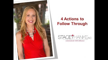 4 Actions to Follow Through