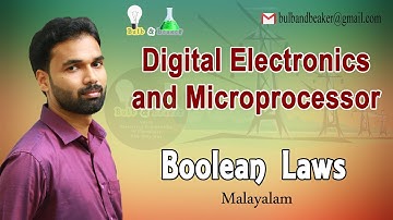 Boolean Laws and Theorems | Digital Electronics and Microprocessor | Malayalam