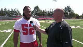 Ferris State Football Preseason Camp Day 1 - Jarvis Windom Interview