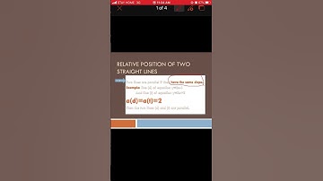 How to determine relative positions of two lines in orthonormal system?