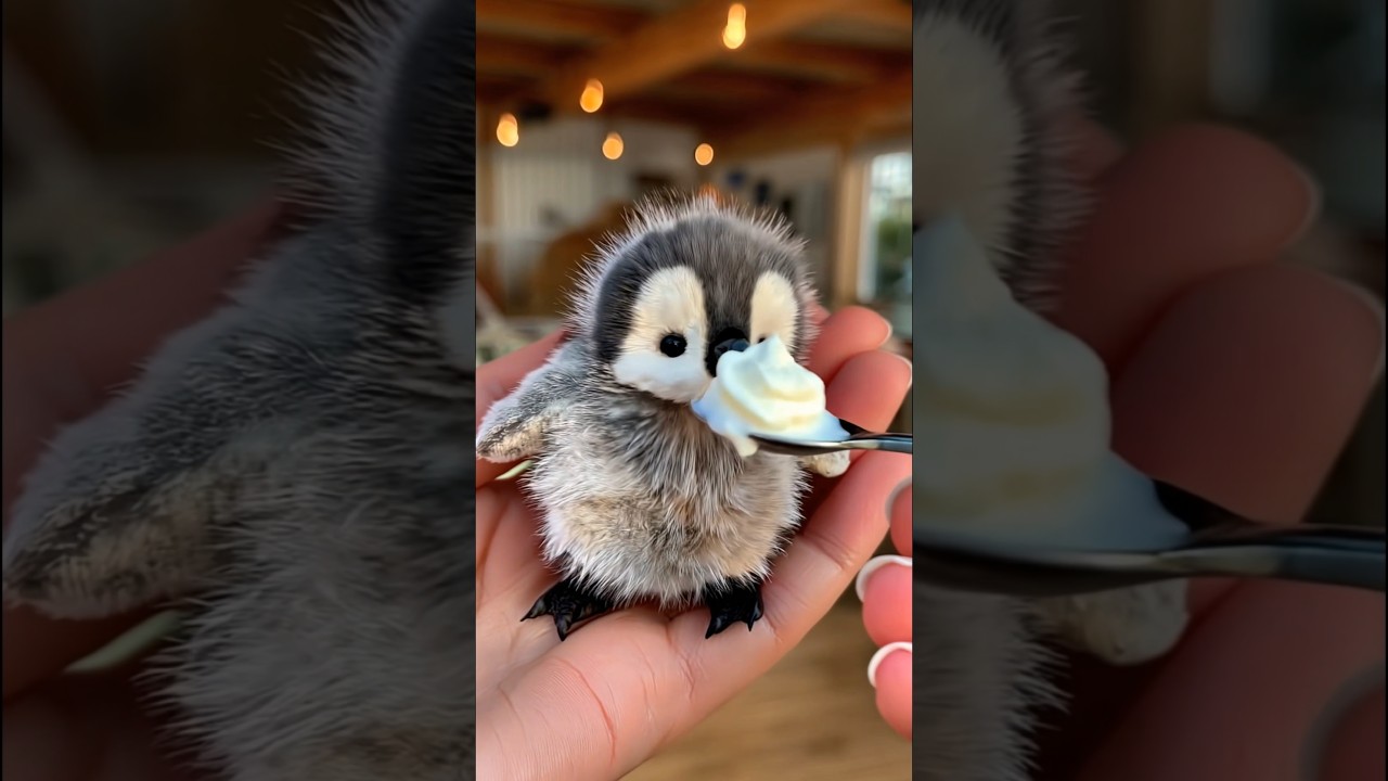Penguin’s Sweet Cream Moment🍦