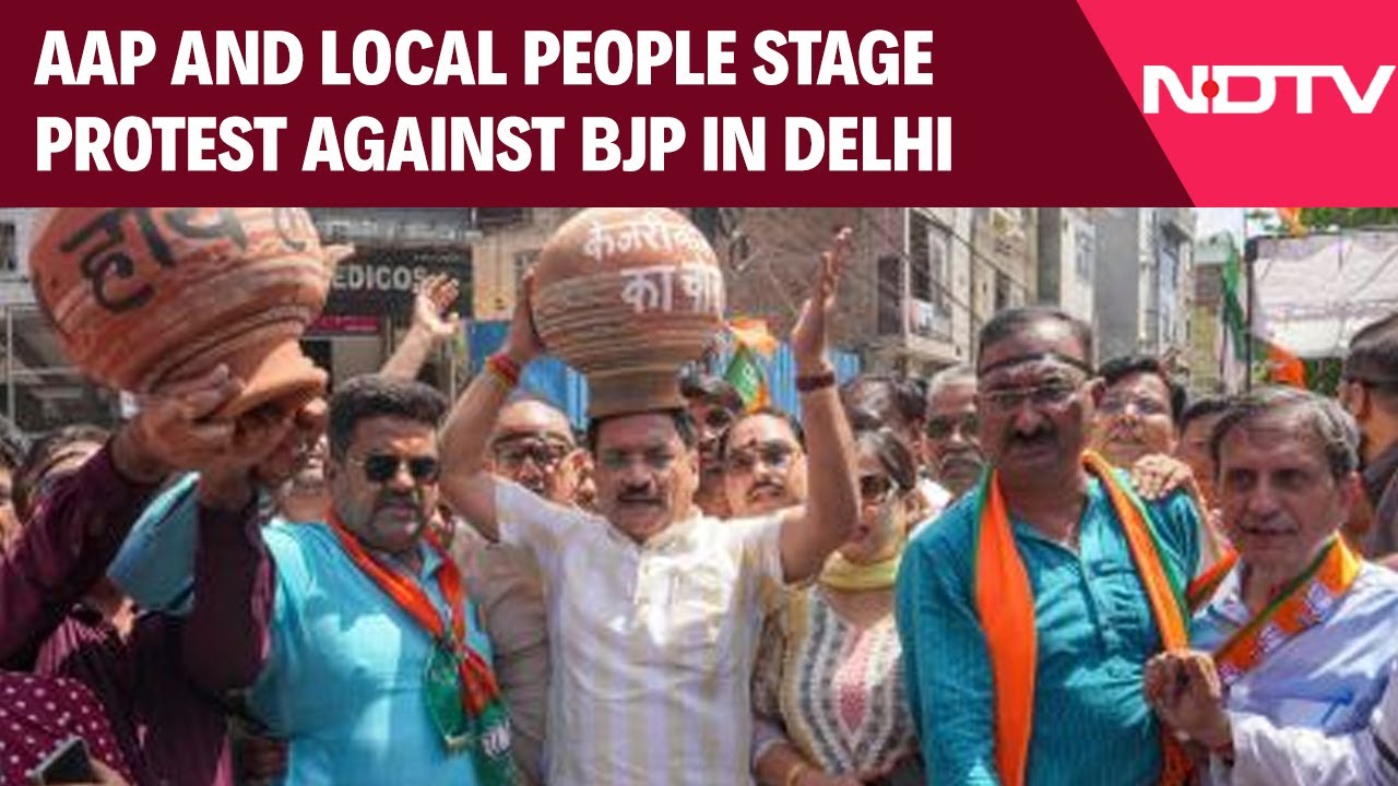 AAP News Today | AAP Party And Locals Stage Strong Protest Against The ...