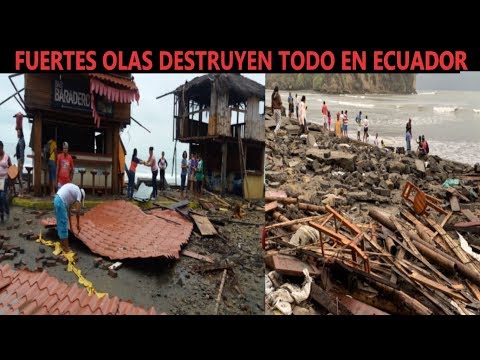 Grandes Olas Causan Caos en Ecuador Alerta Roja tormenta 2