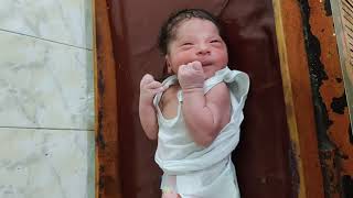 Newborn Baby after delivery immediately first cry #birth #love #delivery #angel #cute #baby #mother