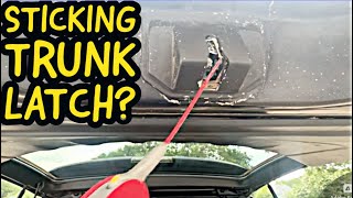 Sticking Trunk Latch Easy Fix and Protect from Failures - Car Truck or SUV DIY Fix