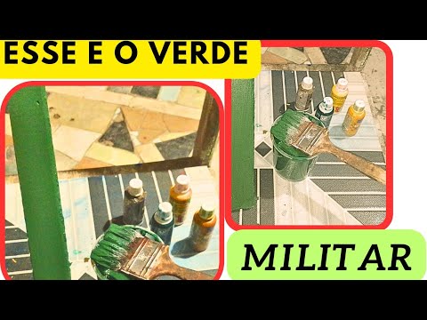 COMO FAZER A COR VERDE MILITAR COM BISNAGA XADREZ BRINCANDO COM AS ...