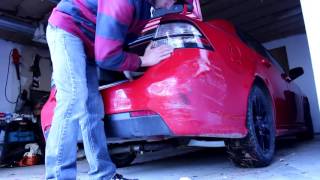 How to Remove A Bumper on a Saab and Fix a Dent