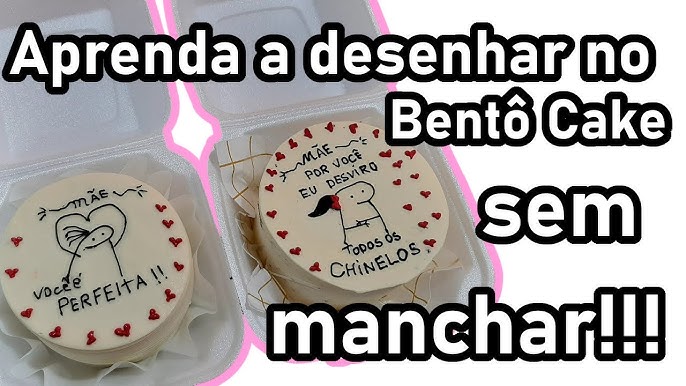 COMO FAZER O DESENHO DO BENTÔ CAKE‼️ Aprenda o passo a passo de 4