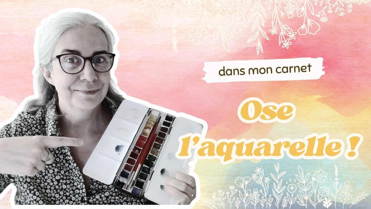 🎨 Aquarelle facile : 5 idées à tester dans ton carnet (sans savoir peindre)