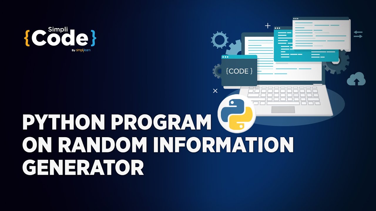 ⁣Python Program On Random Information Generator | Python Training | #Shorts | Simplicode