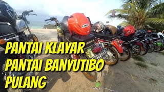 TOURING PANTAI KLAYAR, PANTAI BANYUTIBO, PULANG CB, MP, C70, TIGER, VERZA