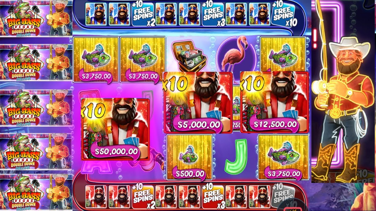 10x BIG BASS VEGAS DOUBLE DOWN DELUXE HUGE WIN BRAND NEW BASS DIFFERENT ...