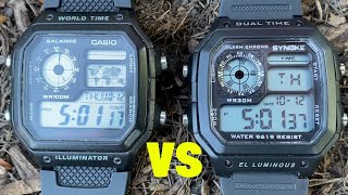 Casio AE1200 VS Synoke 9619 - Budget digital watch showdown