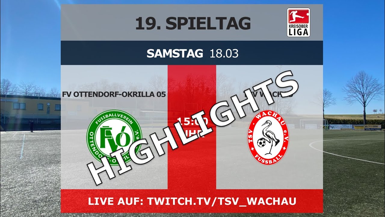 18.03.2022 - 15:00 Uhr | 19. Spieltag Kreisoberliga: FV Ottendorf-Okrilla 05 - TSV Wachau
