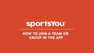 How to Join a Team/Group in the sportsYou App screenshot 5