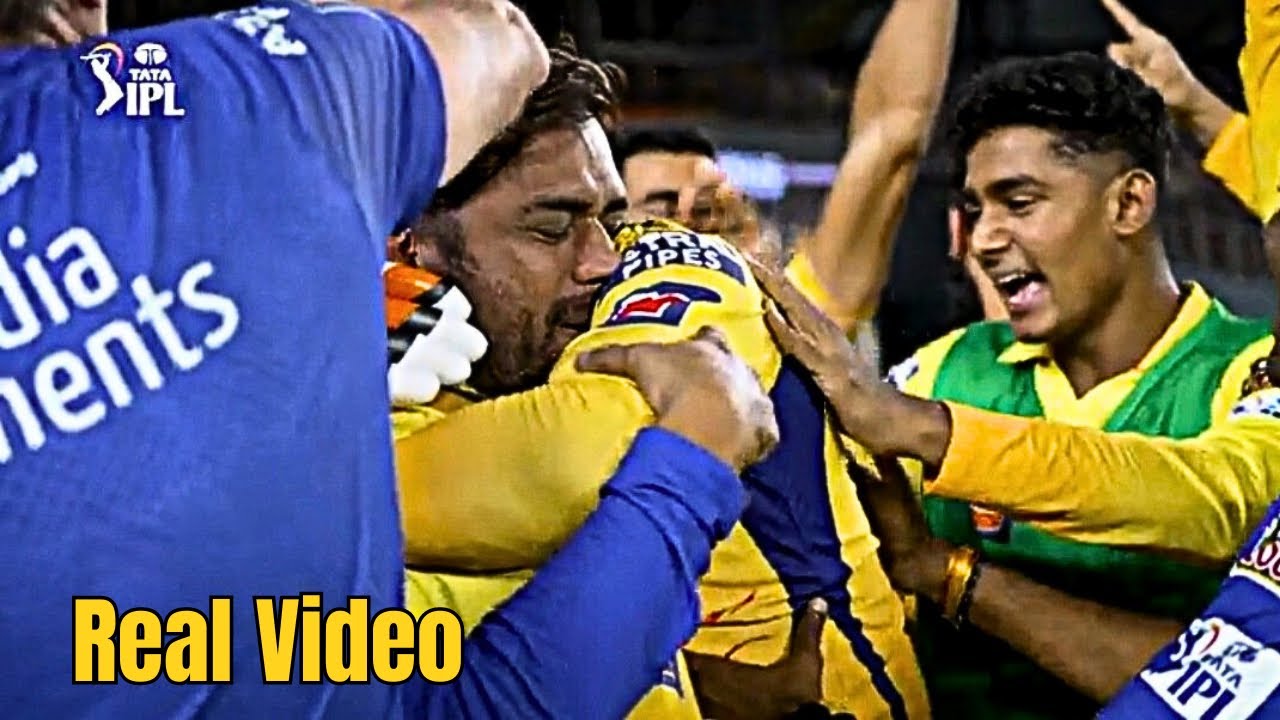 Ms Dhoni Really Crying After The Csk Won In Final Over Against Gt ||