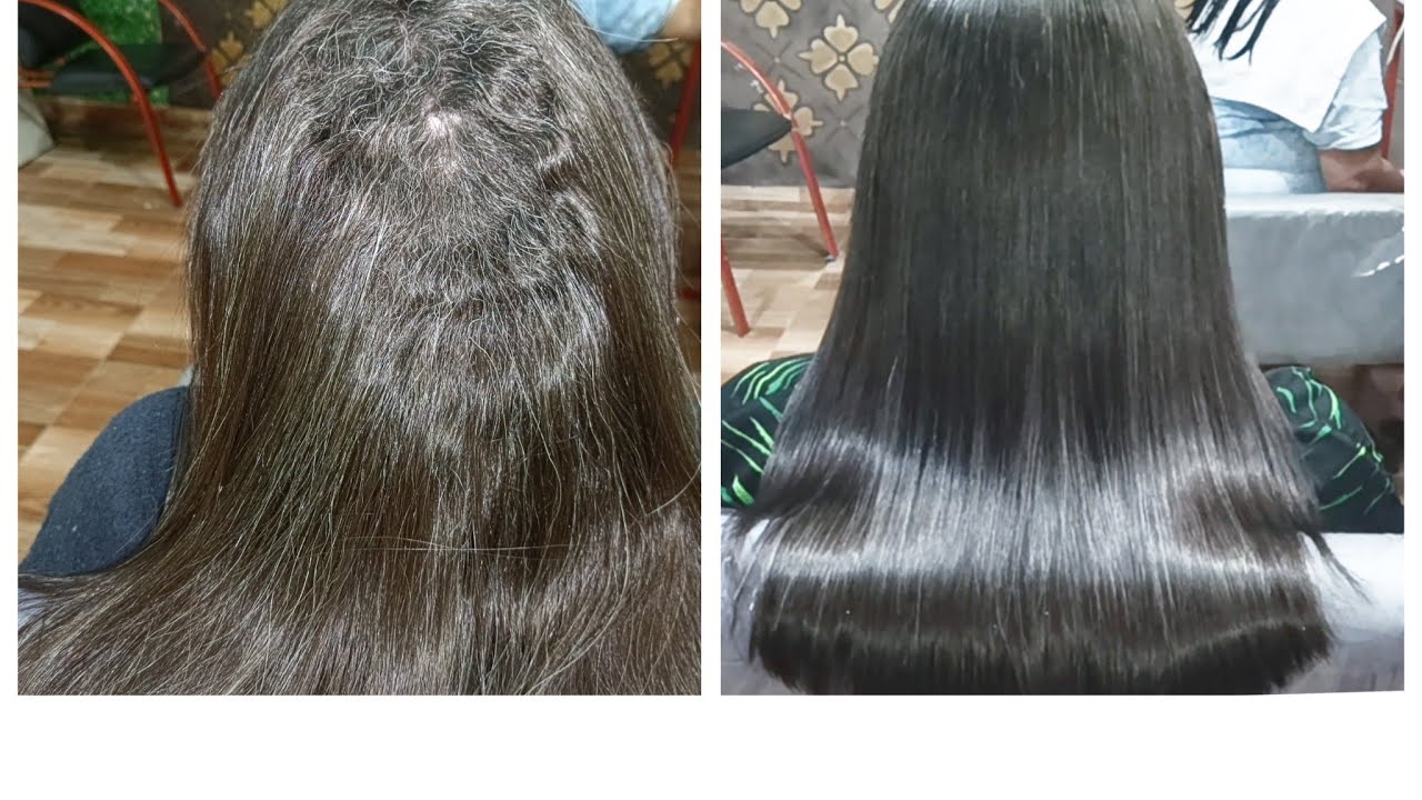 Progressiva Soul Care em cabelo grisalho . - YouTube