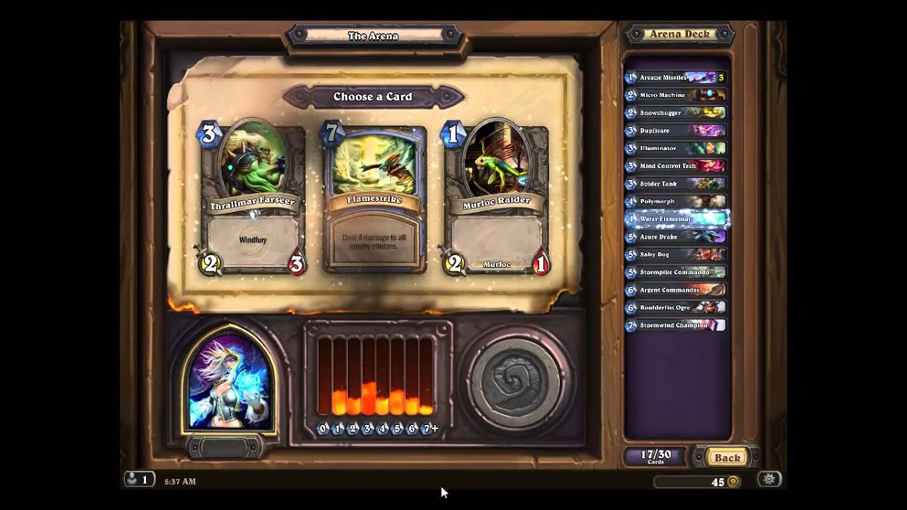 hearthstone mage arena drafting YouTube